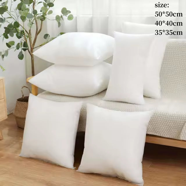 White Throw Pillow Insert Square Bed Couch Sofa Bedroom Pillow